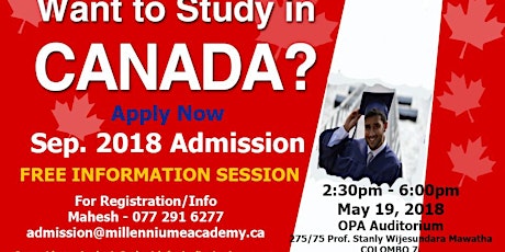 Study in Canada Free Info Session - Canadian Pre-University Program primary image