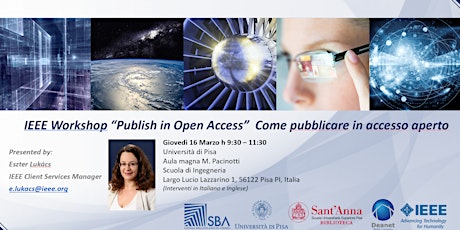 Immagine principale di IEEE Workshop “Pubblicare articoli in accesso aperto" Università di Pisa 