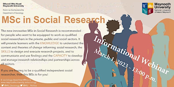 Informational Webinar: the new MSc in Social Research