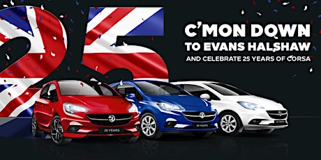 Vauxhall Corsa 25th Birthday Parties! 1st -3rd June primary image