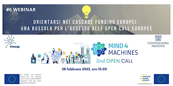 Seconda Open call MIND4MACHINES: 1,6 milioni€ per progetti collaborativi