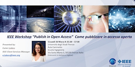 Immagine principale di IEEE Workshop “Pubblicare articoli in accesso aperto" Università di Firenze 
