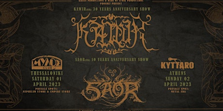KAWIR & SAOR live in Thessaloniki, performing special anniversary setlists