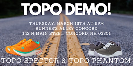 Topo Shoe Demo with Runner's Alley: Specter and Phantom