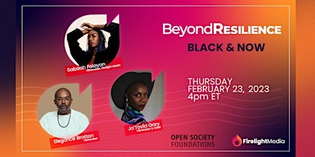 Hauptbild für Beyond Resilience: Black & Now