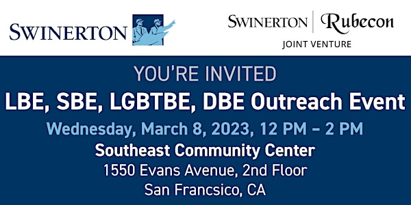 LBE, SBE, LGBTBE, DBE Outreach Event