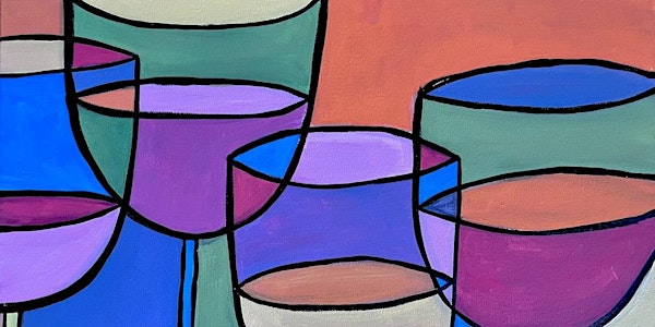 Colors of Wine - a modern take on a Picasso style paint and sip event