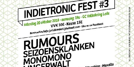 Primaire afbeelding van INDIETRONIC FEST#3