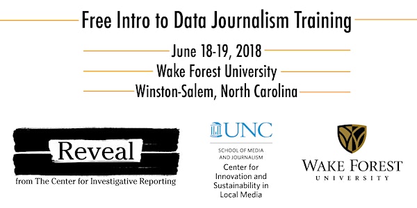 Free Intro to Data Journalism with the Center for Investigative Reporting