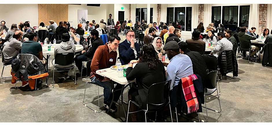 Potluck dinner for Christians and Muslims, Community Meal gathering hosted by Nico