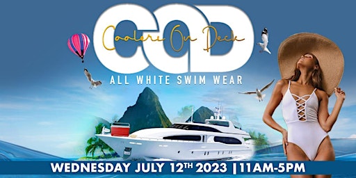 St.Lucia carnival -COOLERS ON DECK - ALL WHITE BOATRIDE