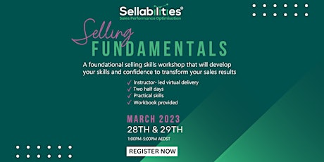 Selling Fundamentals - Instructor led workshop for sales professionals