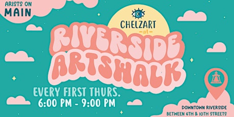 Chelzart Booth at the Riverside Artswalk in Downtown Riverside