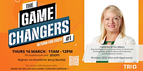 Primaire afbeelding van 2023 Game Changer Series Seminar #1