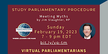 Parliamentary Procedures: Meeting Myths primary image