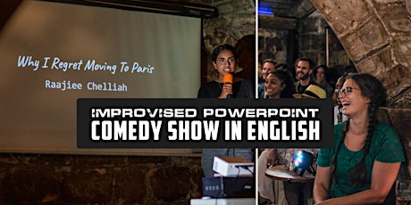 Improvised PowerPoint Comedy Show in English