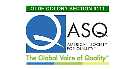 ASQ Olde Colony 05/16/18 Monthly Meeting and Networking  primary image