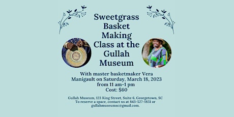 Sweetgrass Basketmaking Class primary image