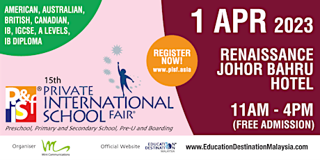 15th Private & International School Fair in Johor