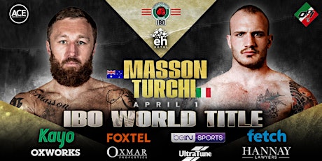 Image principale de Ace Boxing presents Masson vs Turchi (Italy) | Hawker vs Brown (USA)