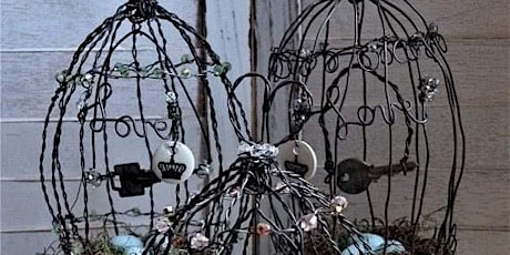 Imagen principal de Create and Sip - Wire Sculptures - Mini Birdcages