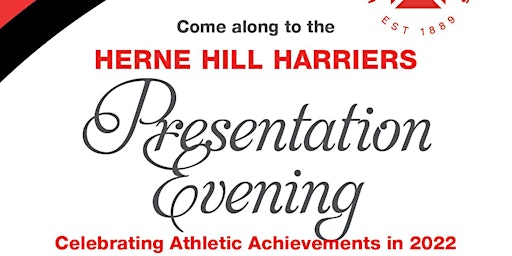 Image principale de Herne Hill Harriers Presentation Evening 2024