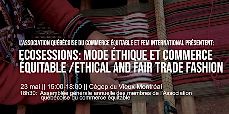 EcoSessions: Mode éthique et commerce équitable /Ethical and Fair Trade Fashion (MTL) primary image