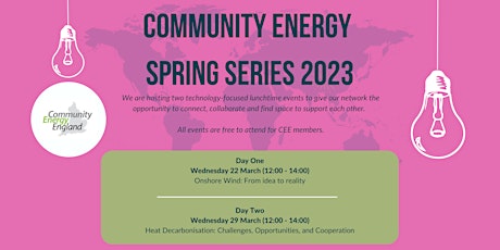 Spring Series 2023: Onshore Wind - From Idea to Reality