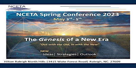 2023  NC Employment and Training Association's Spring Conference  (NCETA)