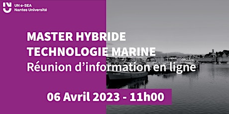 Master Technologie Marine, parcours hybride à l'INP-HB : Information