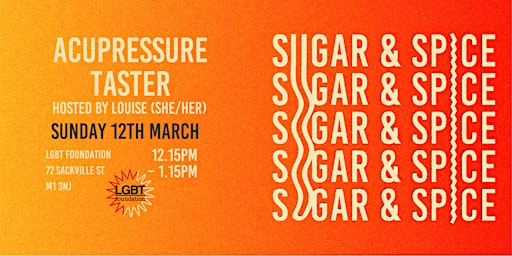 Accupressure Taster Session - Sugar & Spice 2023 primary image