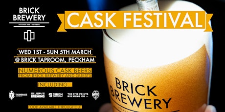 Cask Festival @ Brick Brewery Taproom primary image