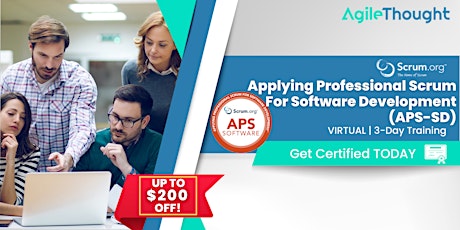 Applying Professional Scrum for Software Development (APS-SD) July 31-Aug.2 primary image
