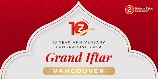 10 Year Anniversary Fundraising Gala Dinner - Vancouver