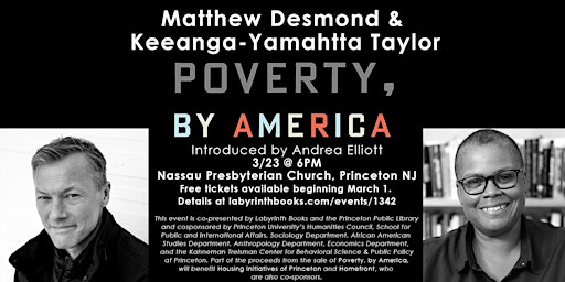 Poverty, by America: Matt Desmond & Keeanga-Yamahtta Taylor