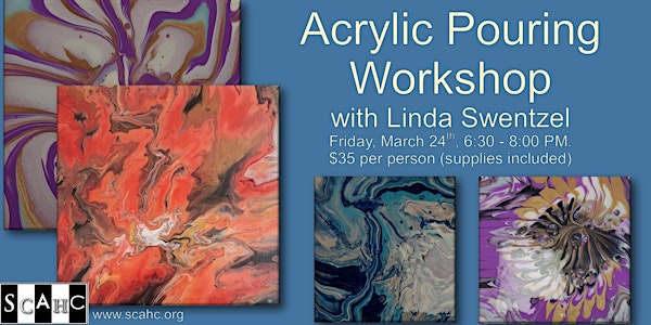 March Acrylic Pouring Workshop with Linda Swentzel