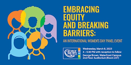 Imagen principal de Embracing Equity and Breaking Barriers: An International Women's Day Panel