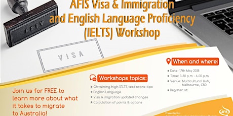 AFIS Visa & Immigration and IELTS Workshop primary image