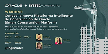 Hauptbild für Conoce la nueva Plataforma Inteligente de Construcción de Oracle