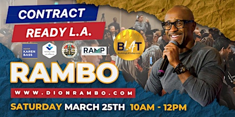 March 25th:  CONTRACT READY LA (Powered by Rambo House) primary image