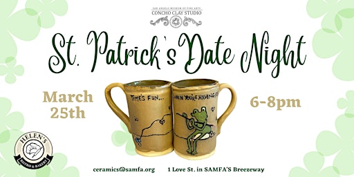 St. Patrick's Pottery Date Night