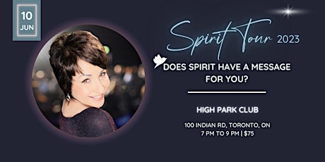 Spirit Tour 2023 with Medium Jay Lane -Toronto
