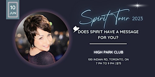 Spirit Tour 2023 with Medium Jay Lane -Toronto primary image