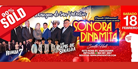 Pachangon de  San Valentin con La Sonora Dinamita,