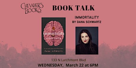 Book Talk! Dana Schwartz's IMMORTALITY