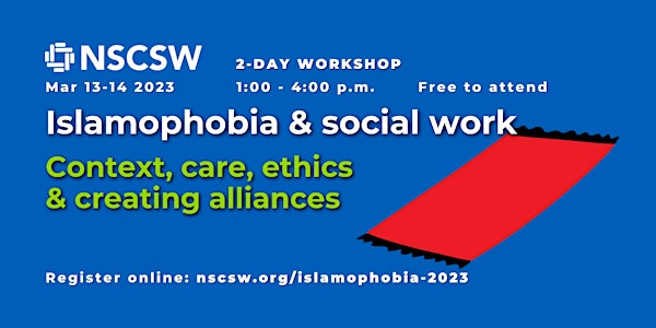 NSCSW Workshop: Islamophobia & social work