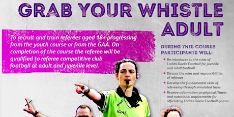 Grab Your Whistle Adult Referee Course - Strabane/Omagh