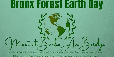 Earth Day:  Bronx Forest Blue Trail Restoration