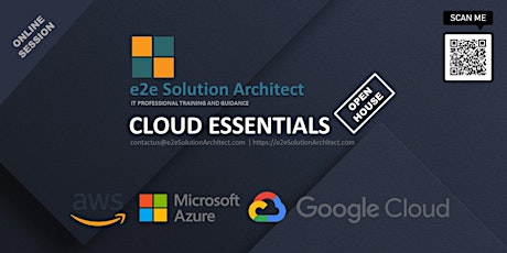 Imagen principal de Cloud Essentials - Online Open House - e2e Solution Architect