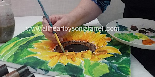 Create Mixed Media: Textured Art Little Miss Sunny with Sonia Farrell
